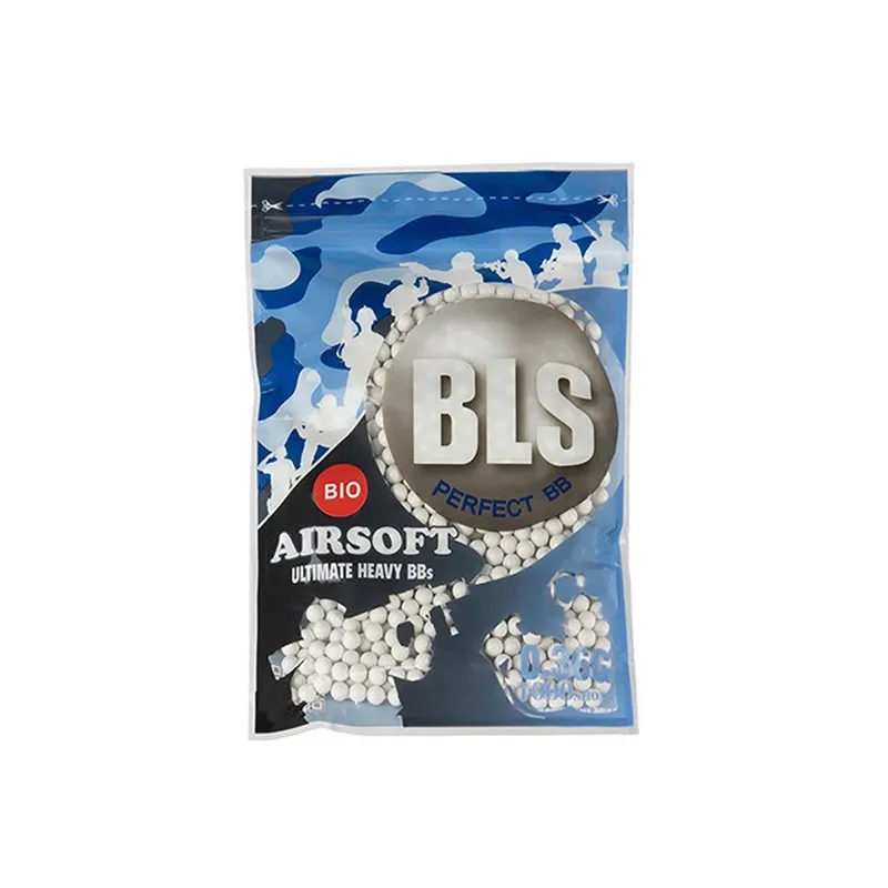 BLS (Taiwan) BIO Pellets 0,36g, 1000 BBs · Blanco