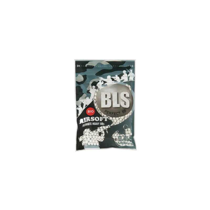 BLS (Taiwan) BIO Pellets 0,45g, 1000 BBs · Blanco