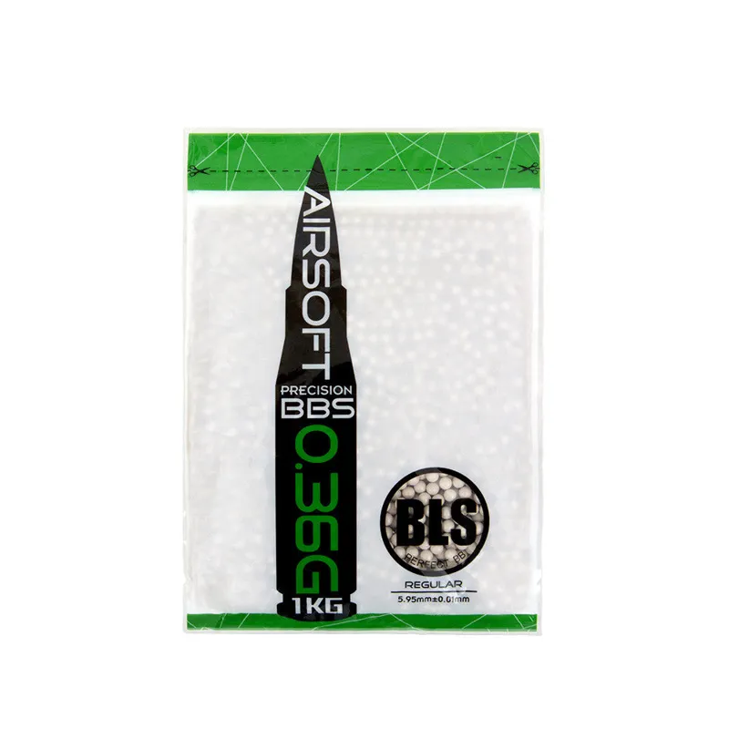 BLS (Taiwan) Precision Pellets 0,36g, 2800 BBs · Blanco