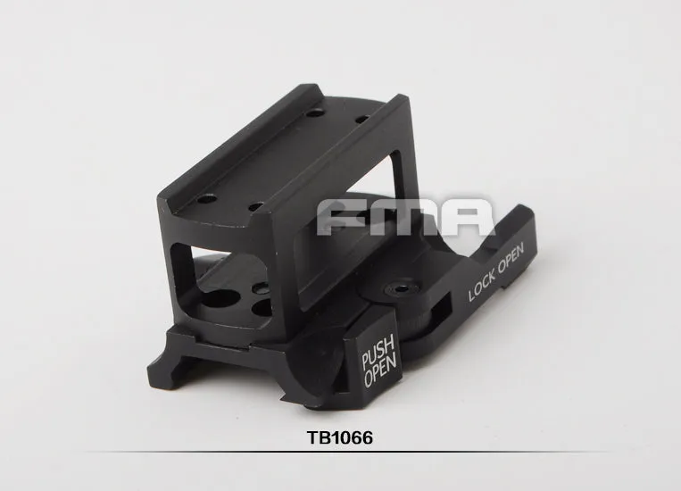 FMA Airsoft Aimpoint T1 Red Dot Sight Raised QD Mount · Negro