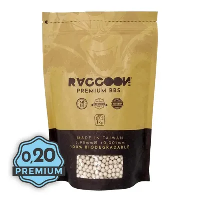 Bolas Bio 0.20g Premium BBs 1kg - RACCOON