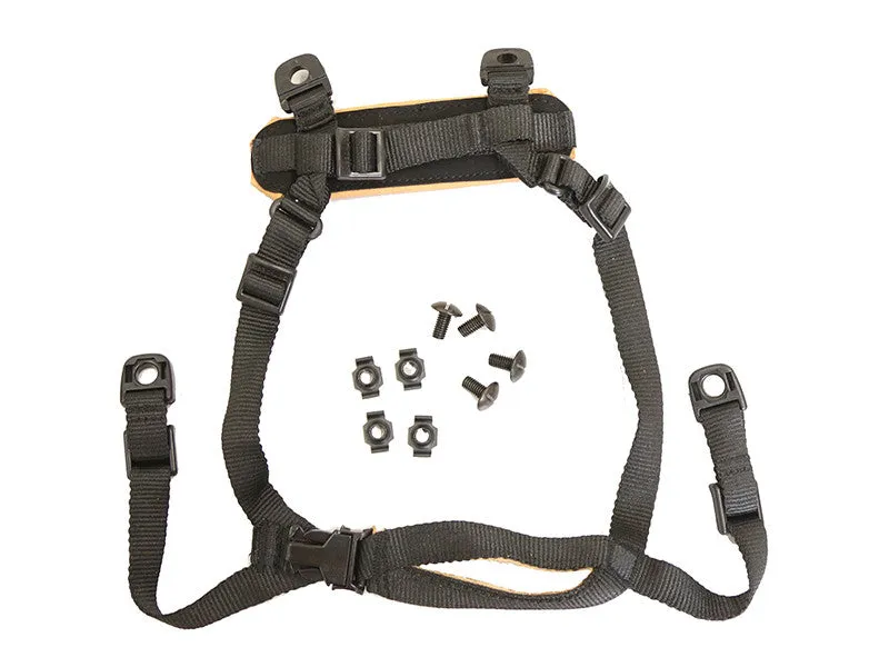 FMA Airsoft Universal Helmet Suspension / Strap, H Type · Negro