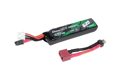 620 mAh 25C 7.4V T-Deans Mini Li-Po Battery - Gens Ace
