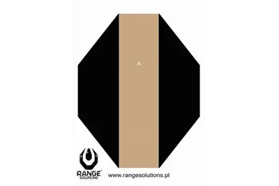 IPSC Hard Cover 1 Shooting Targets - 50PCS - Range Solutions