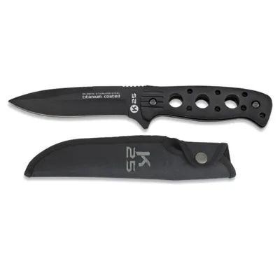 Cuchillo Táctico 31574 Acero Inox 11.7cm con Funda - K25