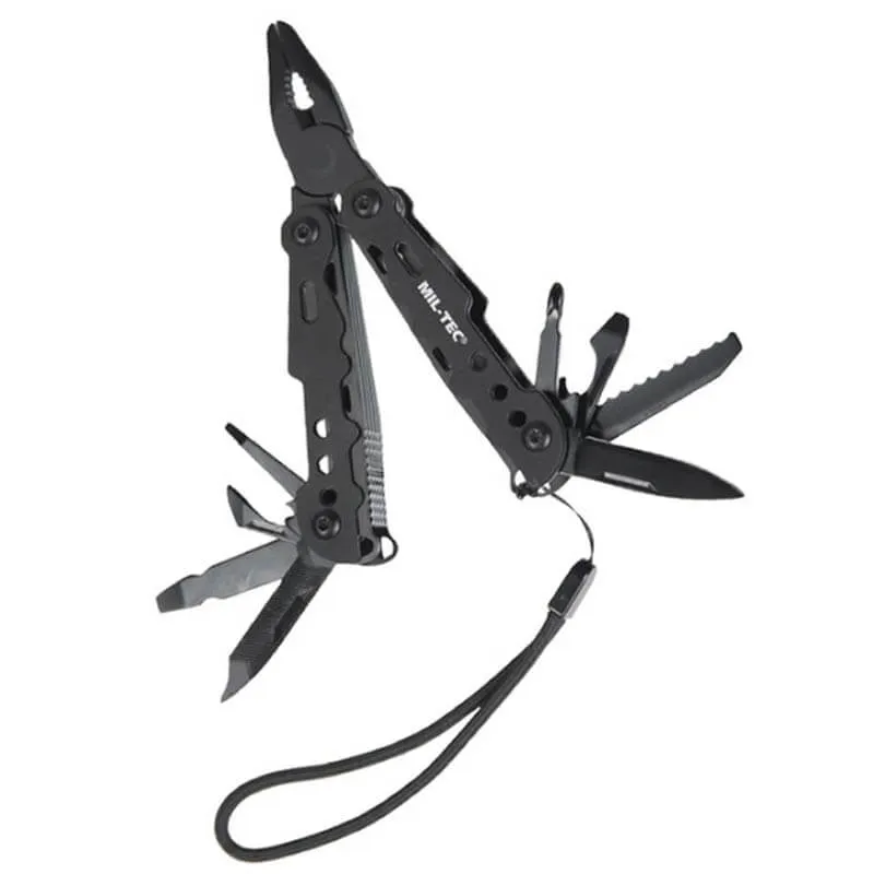 MilTec Herramienta Alicate Multiusos Multi Tool Small with Case · Negro