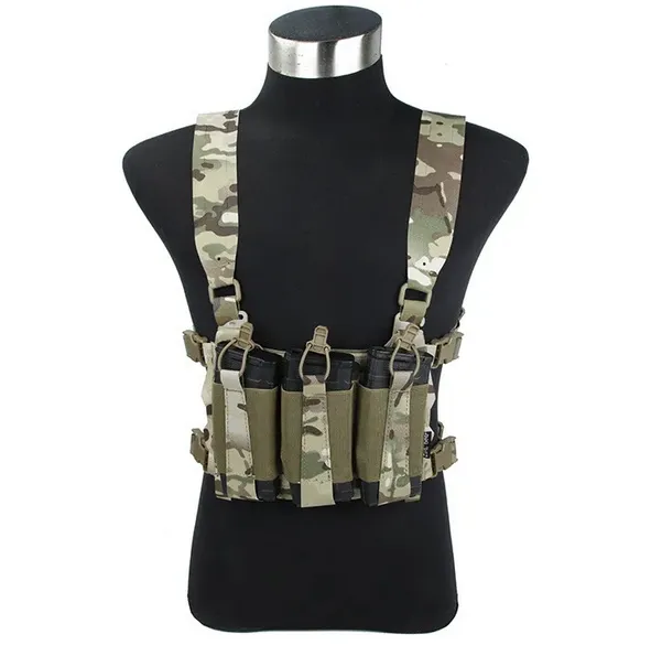 CorkGear Chest Rig Mini Harness Lasercut MOLLE · Multicam
