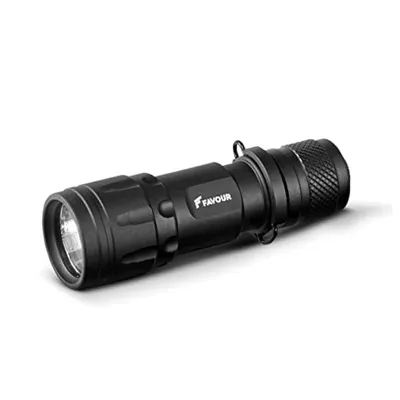Favour Torcia LED Alluminio con Lenti Rgb Staccabili