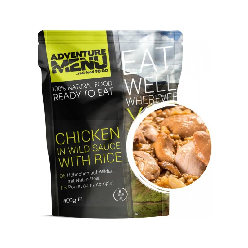 Pollo in Salsa Wild con Riso Integrale 400g – Adventure MENU