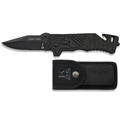 Navaja Táctica 19377 Titanium Coated 8cm con Funda - K25