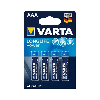 Pila Aaa Alcalina Longlife Power LR03 Pack 4U - VARTA