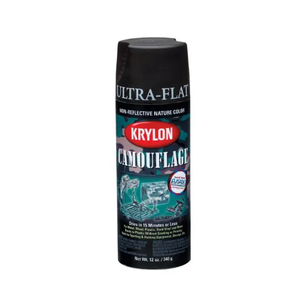 Krylon Pintura Spray Camouflage Paint with Fusion Technology · Negro