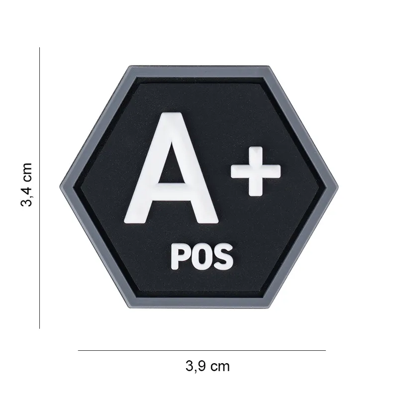 Hexagon Blood Type A+ Positive