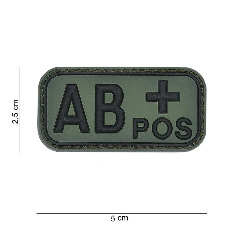 Blood Type AB+ Positiv Patch · Verde / OD