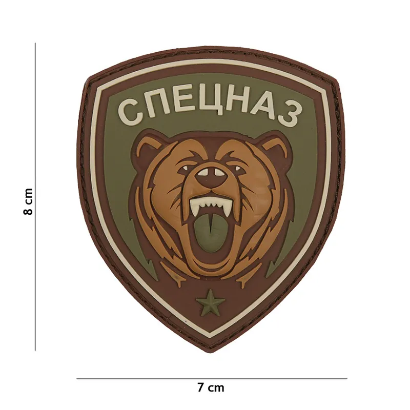 Patch 3D PVC Spetsnaz Bear · Verde / OD