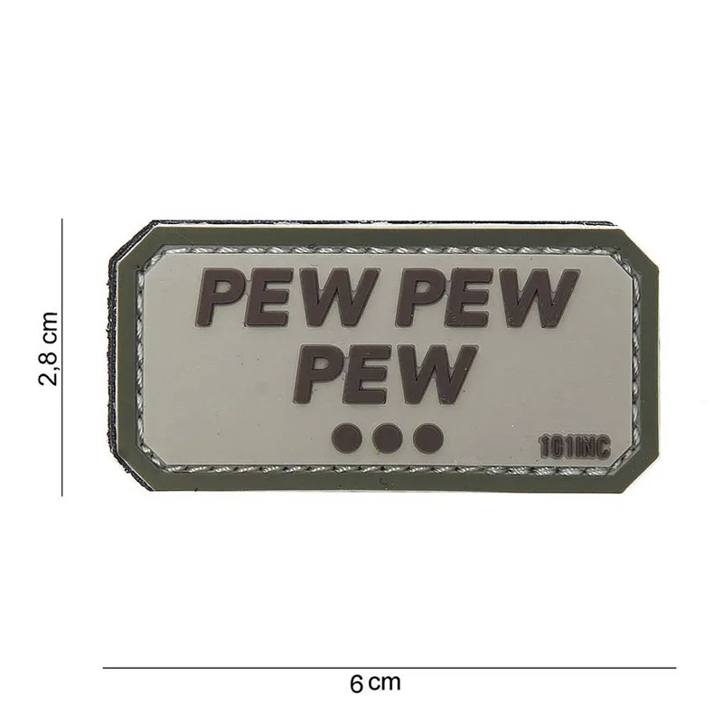 Pew Pew Pew PVC Patch