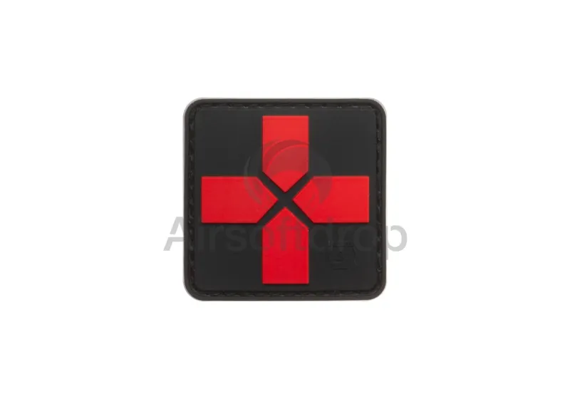 Cross Rubber Patch 40mm · Rojo