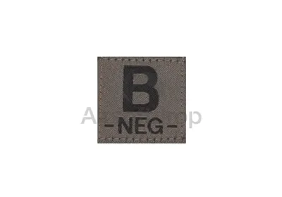 B Neg Bloodgroup Patch – RAL7013 - Clawgear