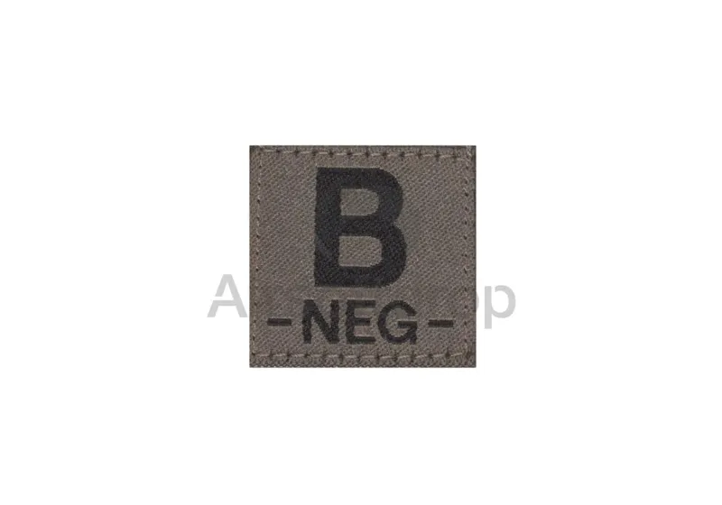 Clawgear B Neg Bloodgroup Patch – RAL7013