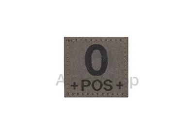 0 Pos Bloodgroup Patch – RAL7013 - Clawgear