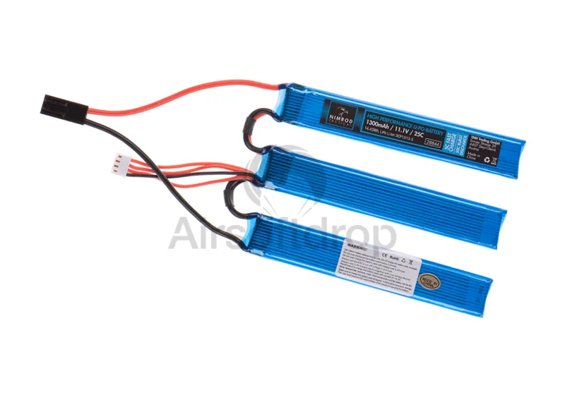 LIPO 11,1V 1300mAh 25C Split Type