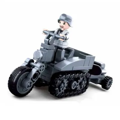 German Army Half Crawler Motorcycle - Sluban