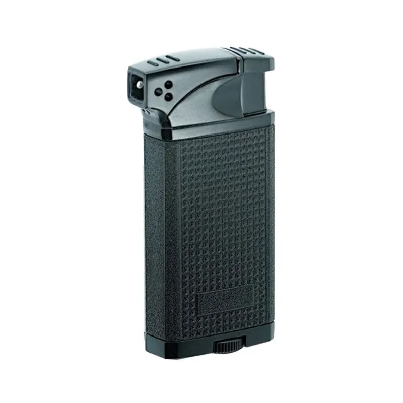 Vector Encendedor Duke Dual Flame Crackle · Negro