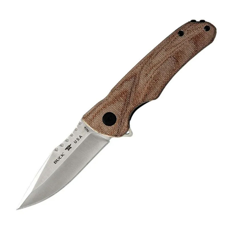 Buck Navaja Sprint Pro Canvas Micarta · Tan / FDE