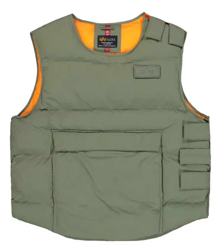Alpha Industries Protector Puffer Vest · Verde / OD