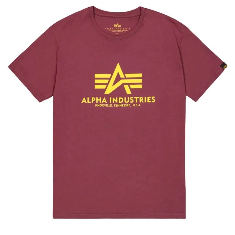 Alpha Industries Basic Big Logo Borgoña