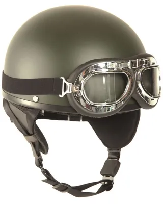 Casco con Gafas Half Shell - MilTec