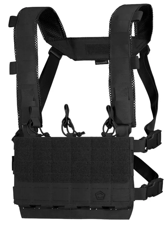 Pentagon Chest Rig Amina Micro Modular · Negro