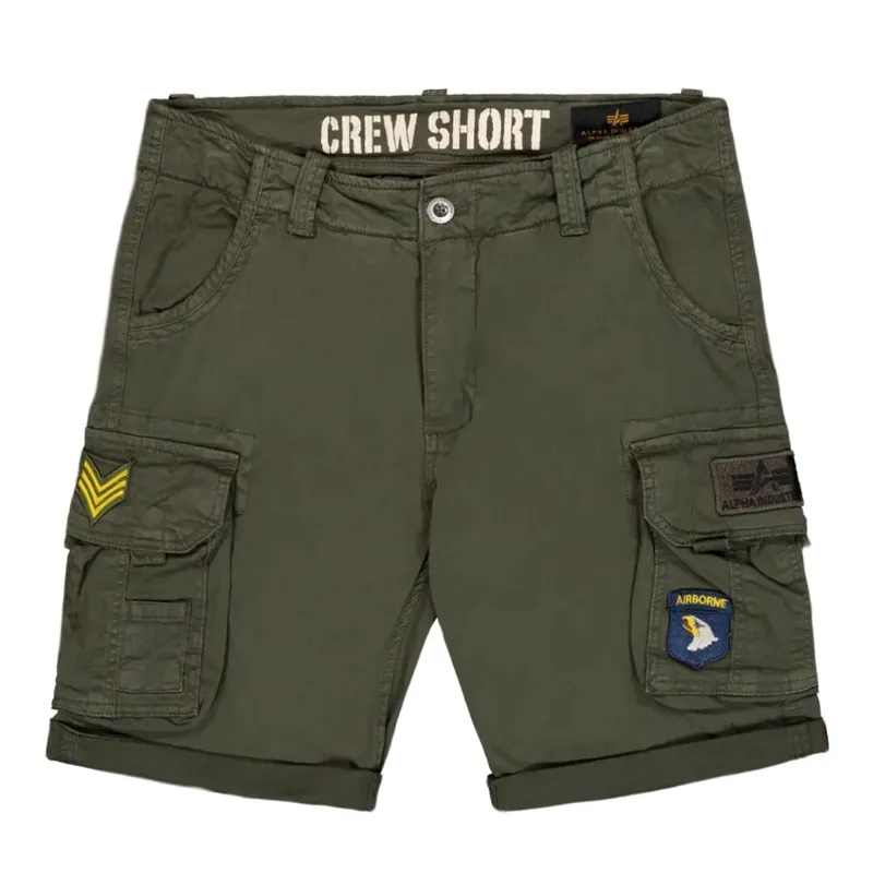 Alpha Industries Cortos Crew Patch · Gris