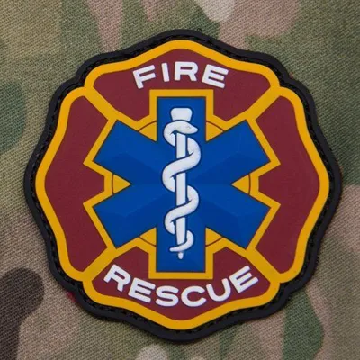 Parche de Goma Fire Rescue Bomberos - MSM