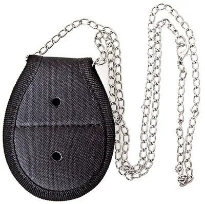 Porta Placa Policial con Cadena - Pielcu
