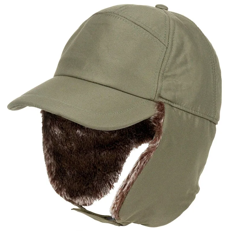 MFH Gorra de Invierno Trapper · Verde / OD