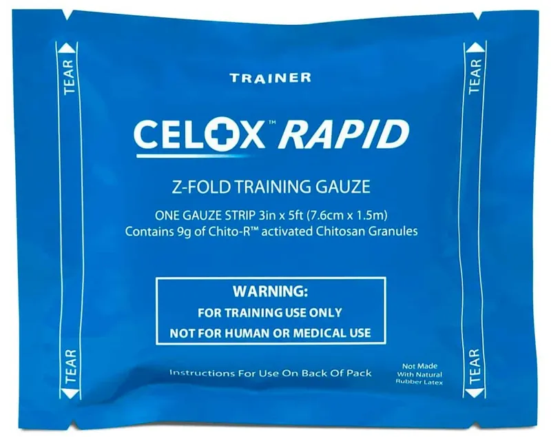 Celox Gasa Hemostática Z-Fold Training