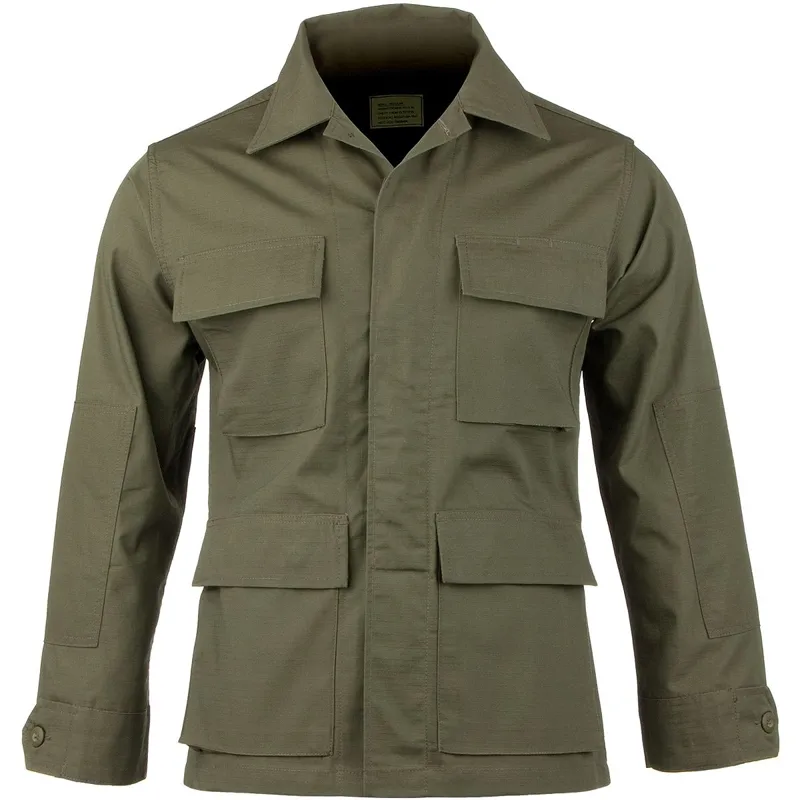 Mil-Tec Camisa Militar BDU RipStop · Verde / OD