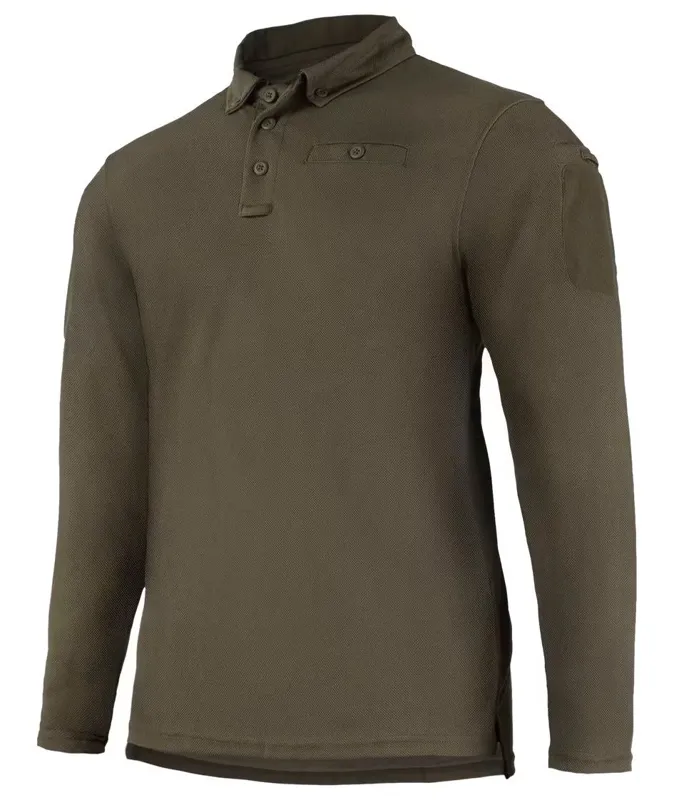 Mil-Tec Polo Manga Larga Tactical · Verde / OD