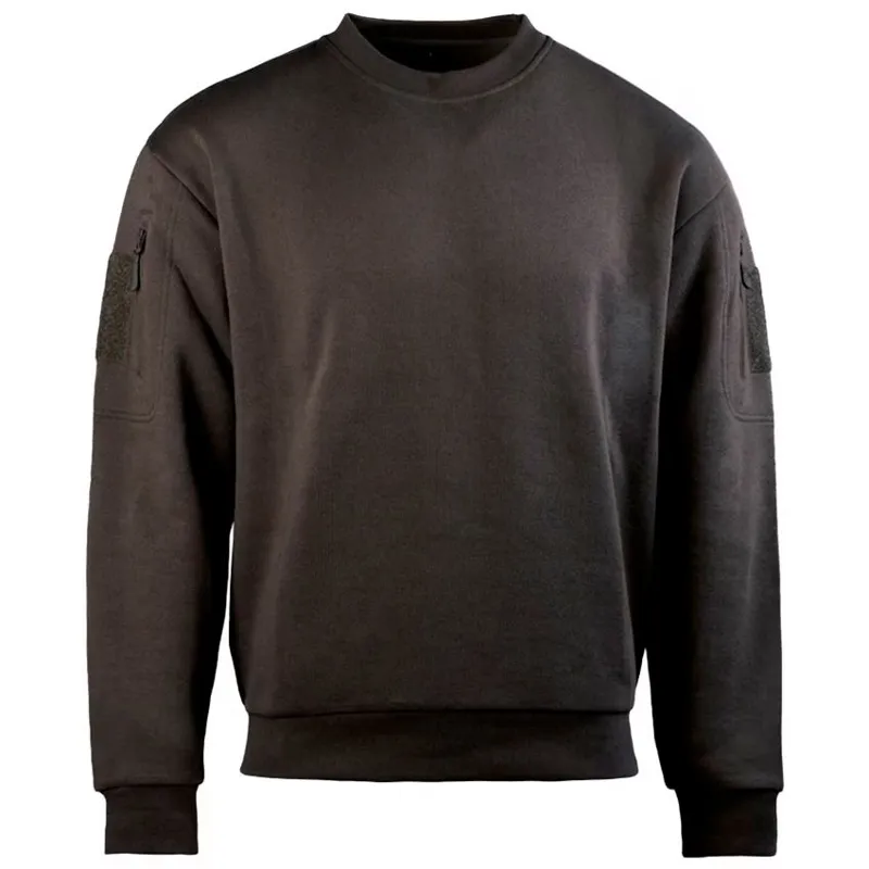 MilTec Suéter Cuello Redondo Tactical · Negro