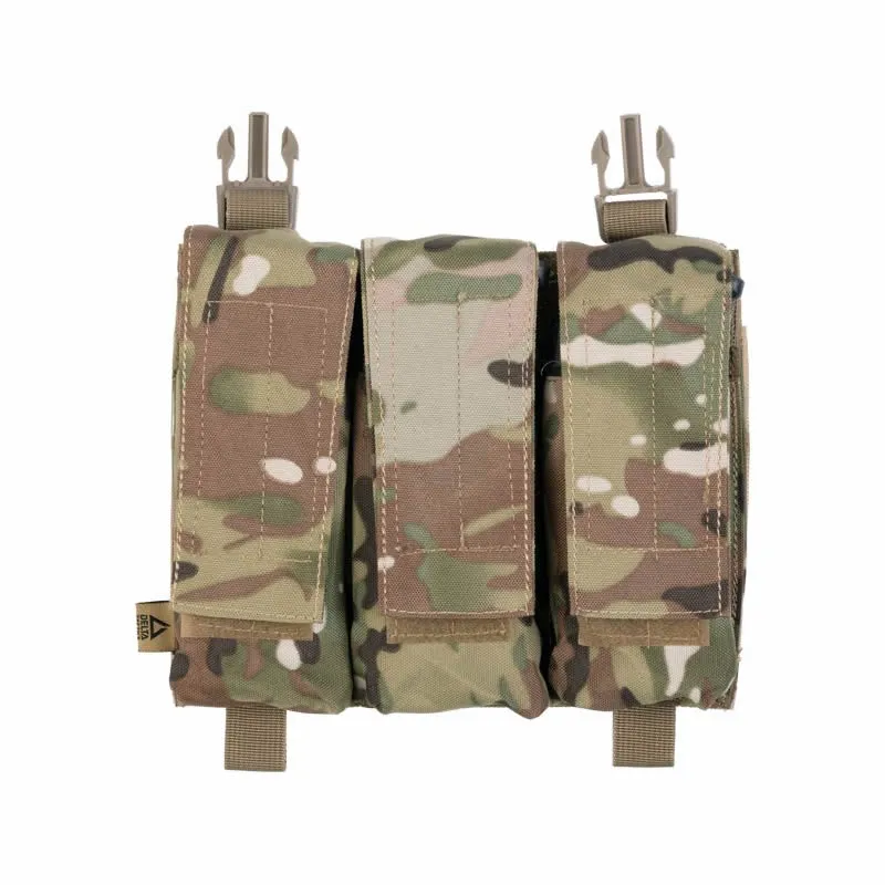 Delta Tactics Triple M4 Force Solapa Detachable Estilo · Multicam