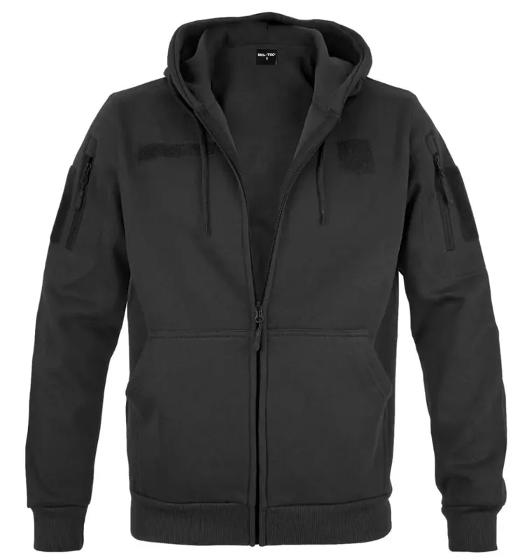 MilTec Chaqueta con Capucha · Negro