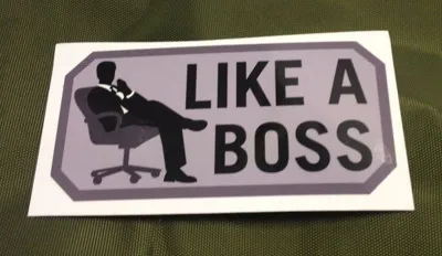 Vinilo Adhesivo LIKE A BOSS - MSM
