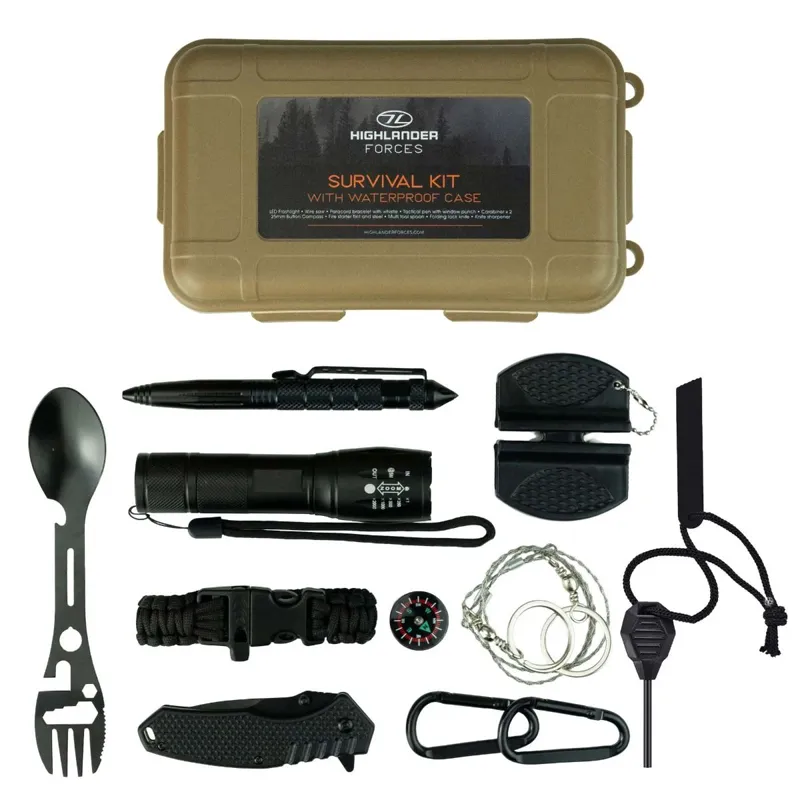 Highlander Kit de Supervivencia con Estuche