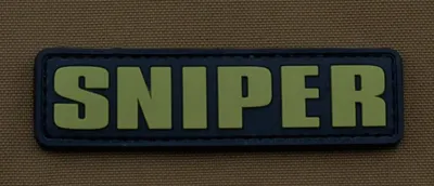 Parche de Goma Sniper - Francotirador - La Patcheria
