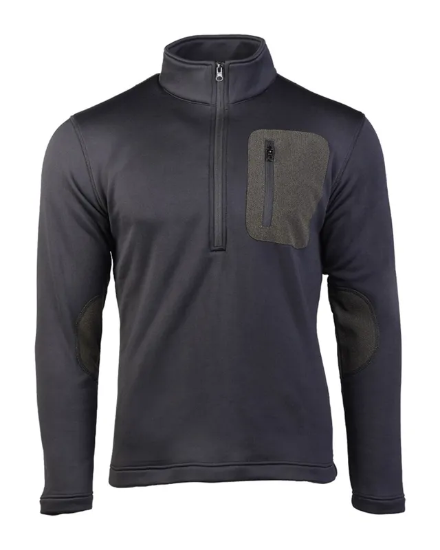 MilTec Jersey Térmico Zip · Negro