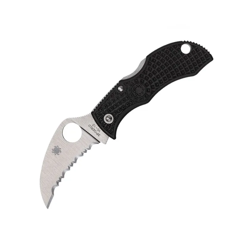 Spyderco Navaja ManBug HawkBill · Negro