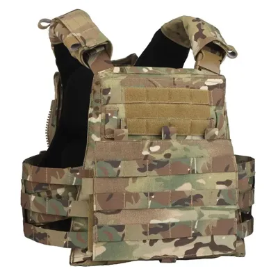 Gilet AVS - Porte-Plaque Premium Professionnel - BDU AIRSOFT