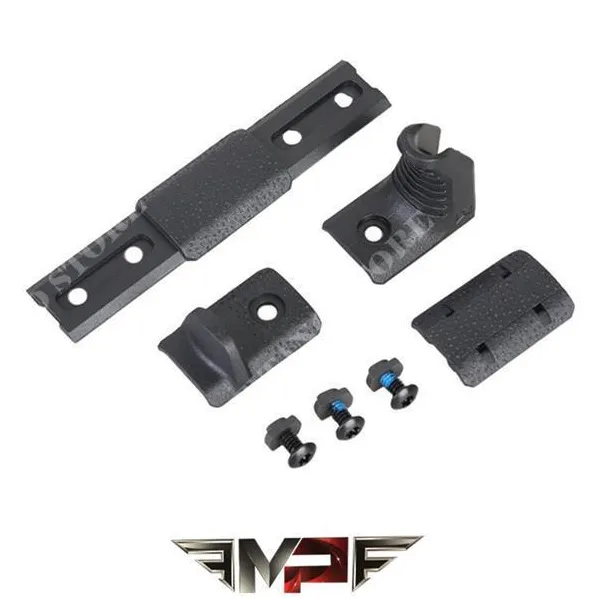 MP Airsoft Hand Stop Kit M-LOK / KeyMod · Negro