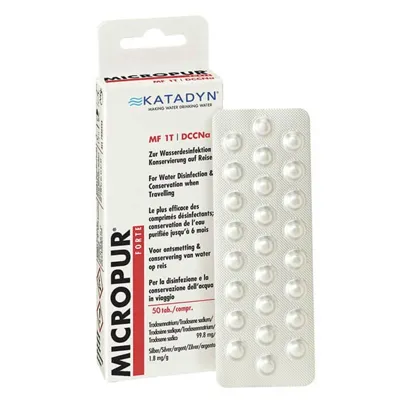 Pastillas Conservadoras (No Potabilizadoras) Micropur Forte MF1/50T 2x25 - KATADYN